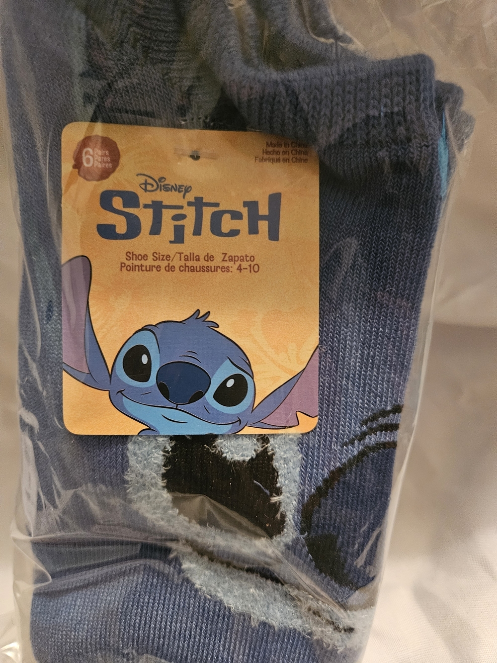 Disney Stitch Women's Socks - Blue